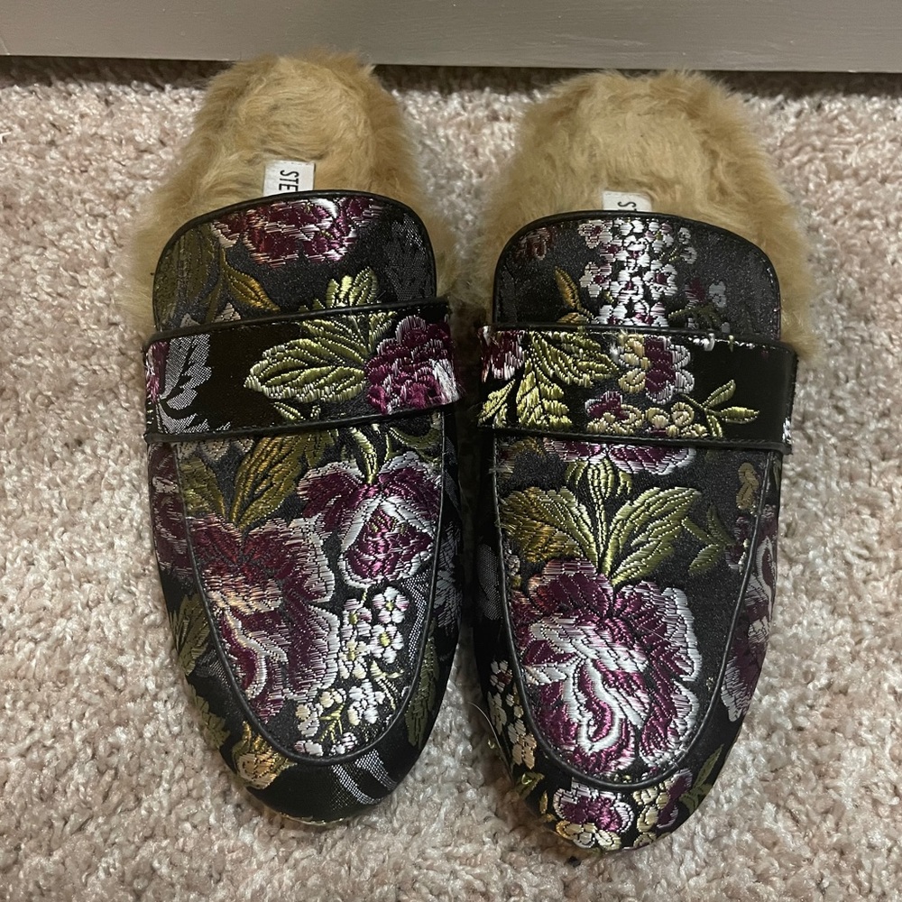 Steve Madden Faux Fur Mules
